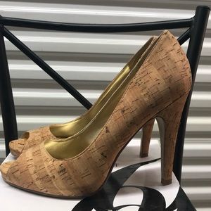 Nine West Cork Peep Toe Heels. Size 8